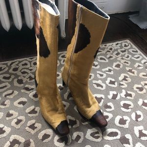 Ladies pony skin boot